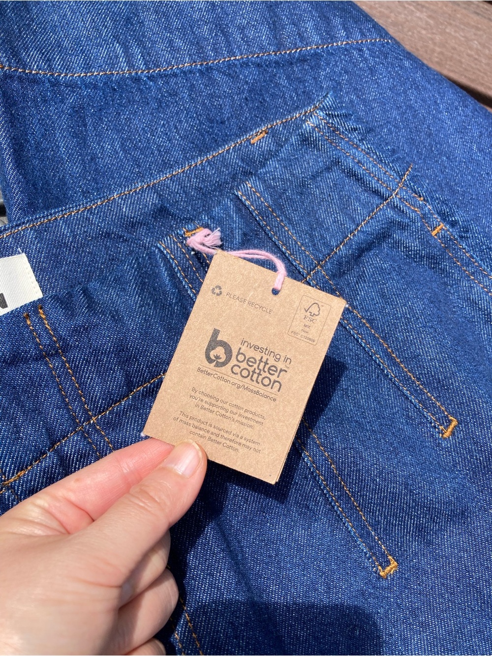 NWT BODEN Stitch Detail Wide Leg Jeans Indigo Dark Wash Size W31P - Picture 11 of 15